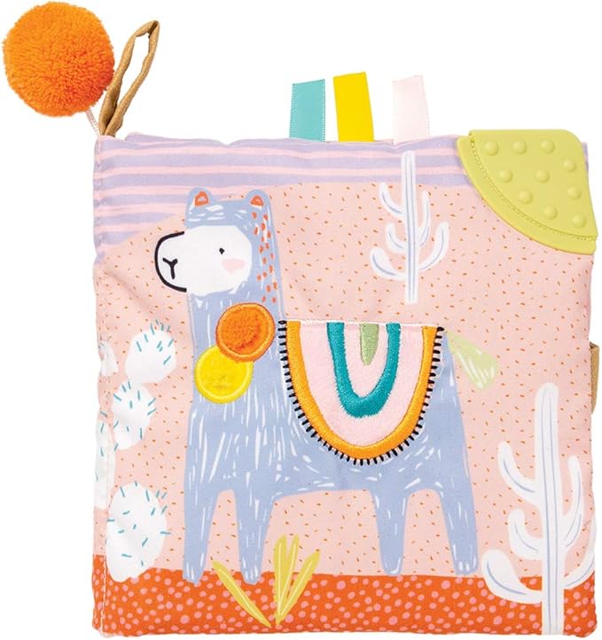 Llama Themed Soft Baby Activity Book with Squeaker