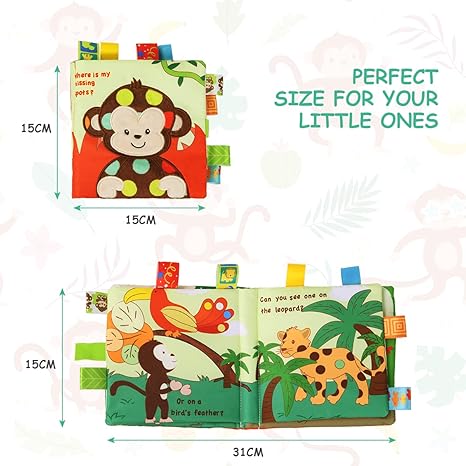 Baby Soft Cloth Book for 0-3 Year Old