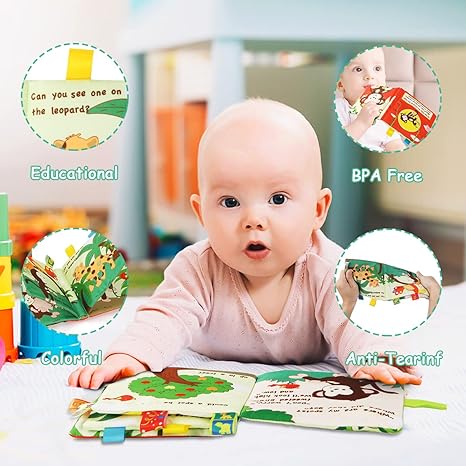 Baby Soft Cloth Book for 0-3 Year Old