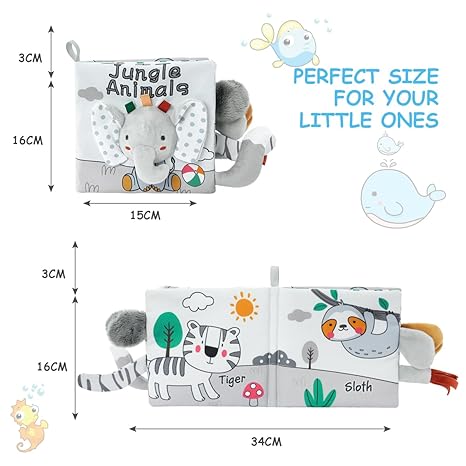3D Touch Feel High Contrast Cloth Book