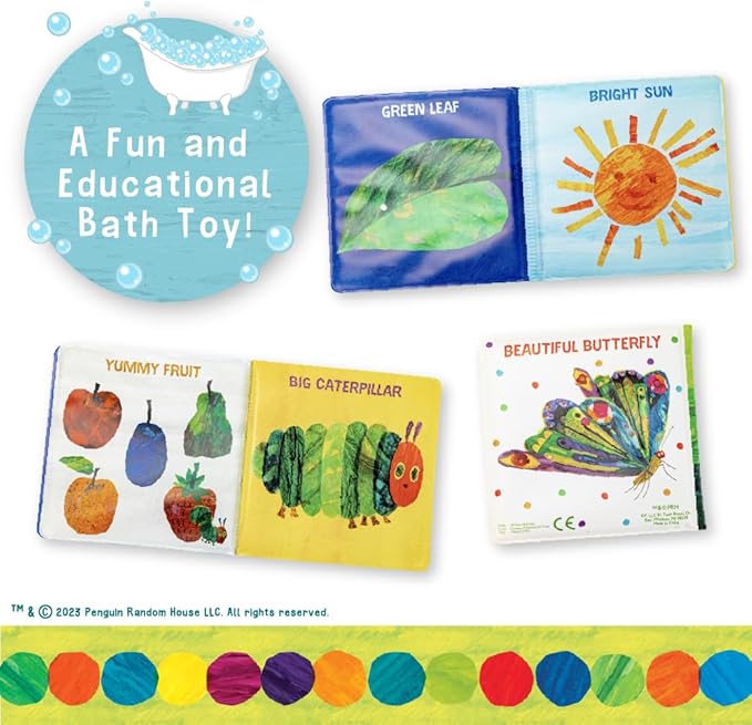 Hungry Caterpillar 6 Inch Vinyl Bath Book