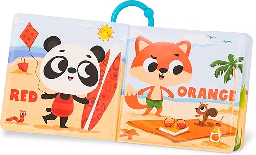 2 Pack Soft & Waterproof Books Learn Colors & Numbers Bath Toys for Babies, Toddlers 6 Months Tub Time Books Colors
