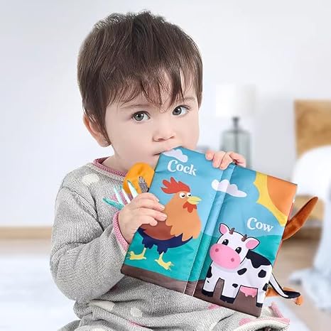 Soft CrinkleInfant UnbreakableToddler Baby Books for 0-6 Months