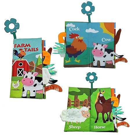 Soft CrinkleInfant UnbreakableToddler Baby Books for 0-6 Months